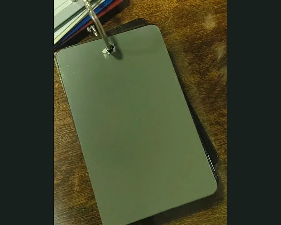 Olive Green powder coating colour B-09 metal sample plate from Shree Balaji Coat in Raipur