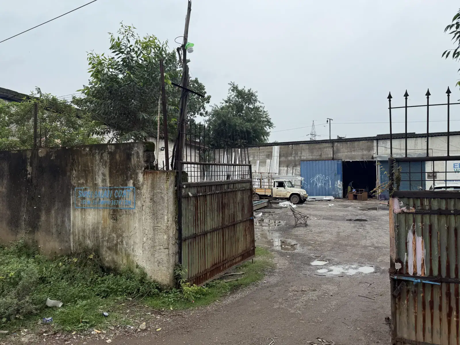 Entrance to Shree Balaji Coat powder coating unit in Bhanpuri, Raipur