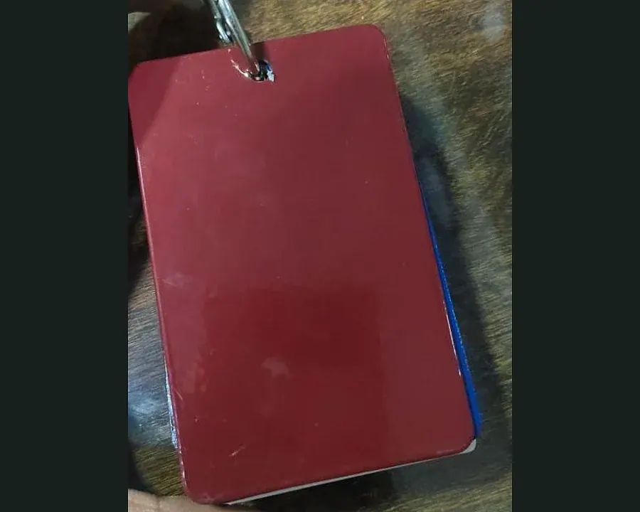 Signal Red powder coating colour Red metal sample plate from Shree Balaji Coat in Raipur